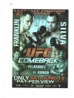 2010 Topps UFC Fight Posters #UFC99 UFC 99/Rich Franklin/Wanderlei Silva/Cain Ve