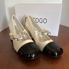 Womens Mary Jane Square Toe Chunky Heels Buckle Strap Pumps Party Shoes, NIB New