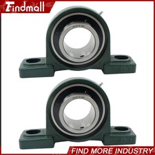 Findmall 2 Pcs UCP213-40 Pillow Block Bearing 2-1/2" Bore 2-Bolt Self-Aligning