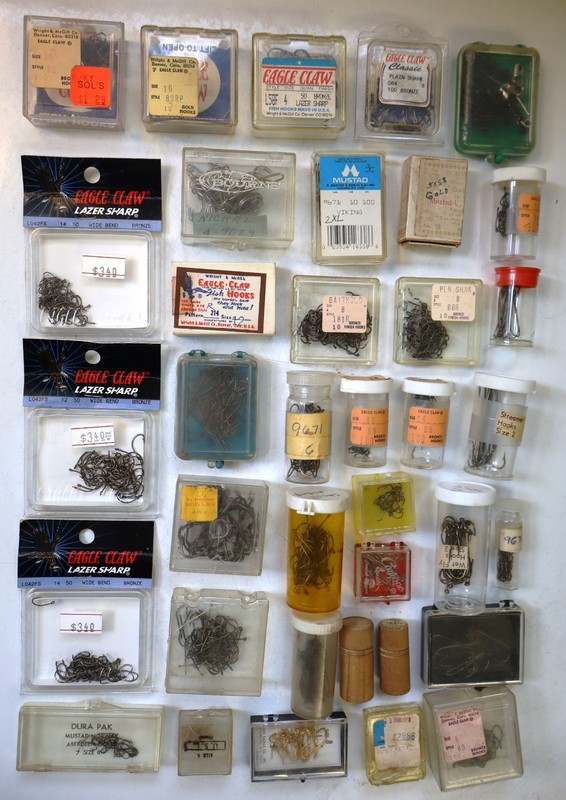 Large lot of Various Fly-Tying Hooks & a Few for bait - Super Variety!