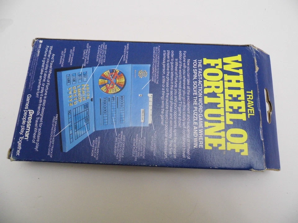 Vintage Wheel of Fortune travel game original packaging - Image 2 of 4