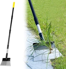 Garden Flat Shovel, Heavy Duty Multifunctional Cleaning Shovel with 60" Adjustab