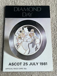 1981 Shergar King George VI Queen Elizabeth Stakes racecard