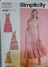 UNCUT Simplicity Pattern S9746 Misses  Maxi T...