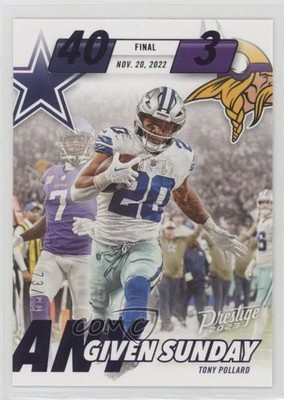 2023 Panini Prestige Any Given Sunday Xtra Points Purple 73/99 Tony Pollard 2o7