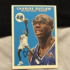 Fleer Tradition Bo Outlaw 2000-01 #160 Orlando Magic Autographed Card