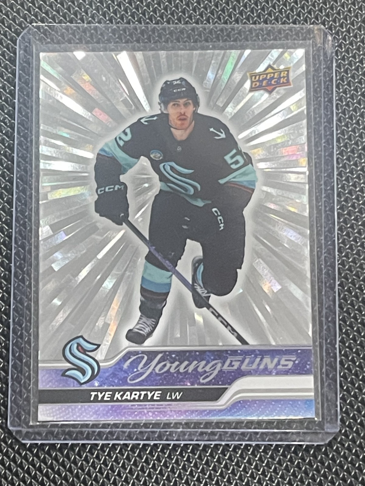 Tye Kartye - 2023-24 Upper Deck Series 2 Young Guns Outburst #465 - Kraken