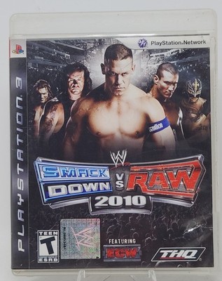 WWE Smackdown vs Raw 2010 Sony PlayStation 3 Game Rated T THQ Wrestling Game