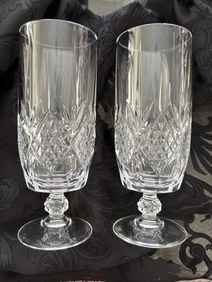 2 Cristal D'Arques-Durand Fontenay Iced Tea Glasses 7 1/2''