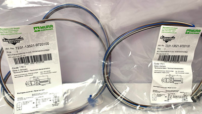 [Lot of 2] AUTOMATION DIRECT 7231-13521-9720100 bulkhead connector M12 5wire NEW