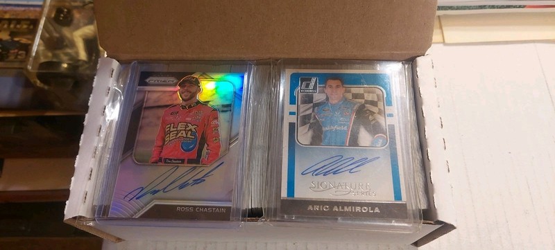 2023 Prizm Racing Card Lot Plus 2 Autographed Cards