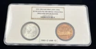 1883-O Morgan Silver Dollar & New Orleans Mint Medal - NGC BU / Dual Holder - NR