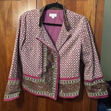 Isaac Mizrahi for Target Velour Jacket Size M Purple