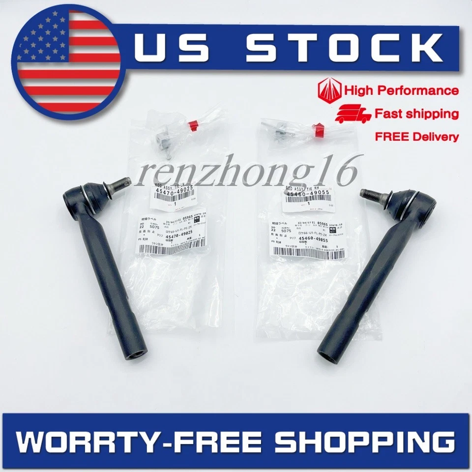 OEM 2X Right & Left Steering Tie Rod End Set For 2009-2016 Toyota Venza Foto 4 de 4