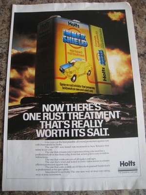 HOLTS THE LEADER IN AUTOPFLEGE ROSTBEHANDLUNG INNENSCHILD 1970 WERBEDATEI 60