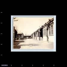 Old Vintage Photo MOTOR COURT INN CLASSIC CAR