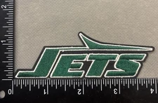 NEW YORK JETS IRON ON EMBROIDERED PATCH