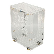Compact Clear Acrylic Mini ITX Case For 1U Power 2.5in SSD For
