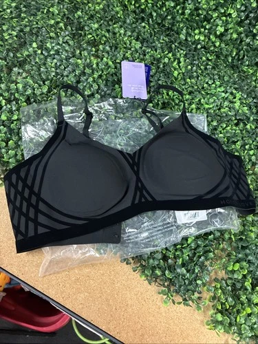 Honeylove Silhouette Wireless bra black adjustable SZ L 38 BC New NWT