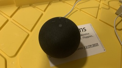 Amazon Echo Dot 5th Gen Smart Speaker Alexa Black w/ Power Adapter Tested