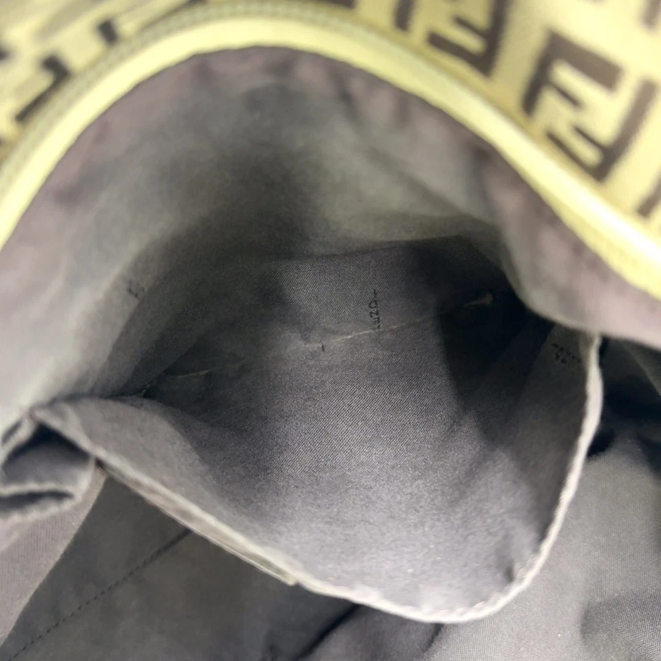 Bolso de Mano FENDI Patrón Zucca Púrpura Marrón Cuero Lona Foto 4 de 4