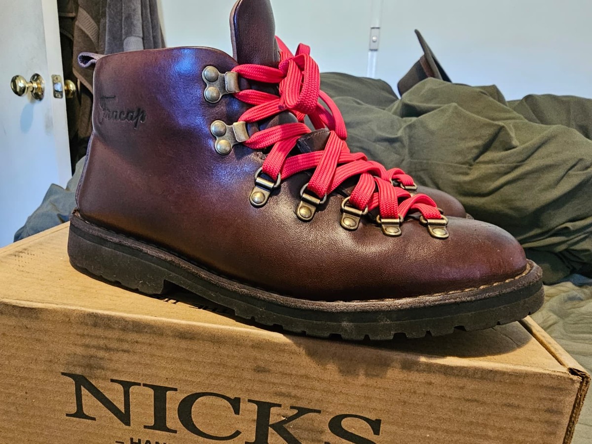 Fracap m120 boots alpine hiking boot leather testa di moro, 10