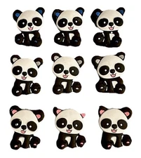 Animal Shape Silicone Beads Baby Pacifier Chain BPA Free Dummy Jewelry Bead-9pcs