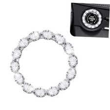 Car Bling Push Start Button Cover, Crystal Rhinestone Engine Start Stop Ring