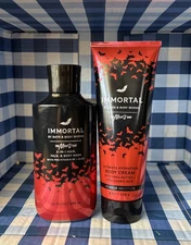 Bath & Body Works Immortal Body Cream & 3 In 1 Body, Hair & Face Wash New.