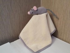 Grey Mouse With Pink Nose Baby Cream Comforter Blanket Dou Dou Velvet Touch 7