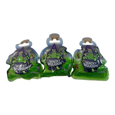 Lot Of (3) Wacky Wizards Mini Figure Series 1 Blind Figures Mystery Pack