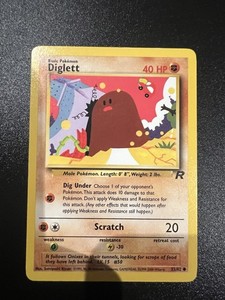 Diglett 52/82 Team Rocket Unlimited 2000 Pokemon Card Common NM