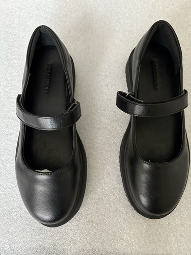 NORDSTROM Girls Mary Jane School Uniform / Dress Casual Shoes BLACK Sz 3M