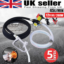 12V ELECTRIC DIESEL FUEL TRANSFER PUMP OIL DISPENSER 45L/MIN FUEL EXTRACTOR 260W