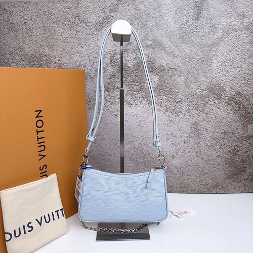 Louis Vuitton Epi Easy Pouch On Strap Shoulder Bag Handbag blue - Picture 2 of 2