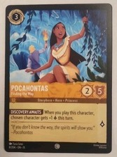 Official Disney Lorcana Winterspell Pocahontas Finding the Way Card 8/204