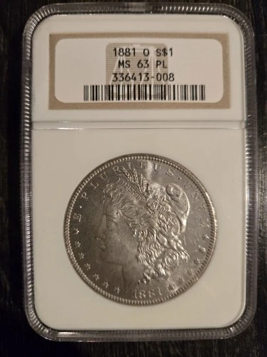 1881 O Morgan Silver Dollar NGC MS63PL Proof Like