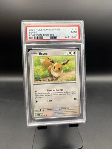 2023 Eevee #133 Pokemon Together PSA 9