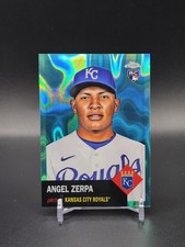 2022 Topps Chrome Platinum Anniversary #51 Angel Zerpa Aqua Lava Refractor #/299