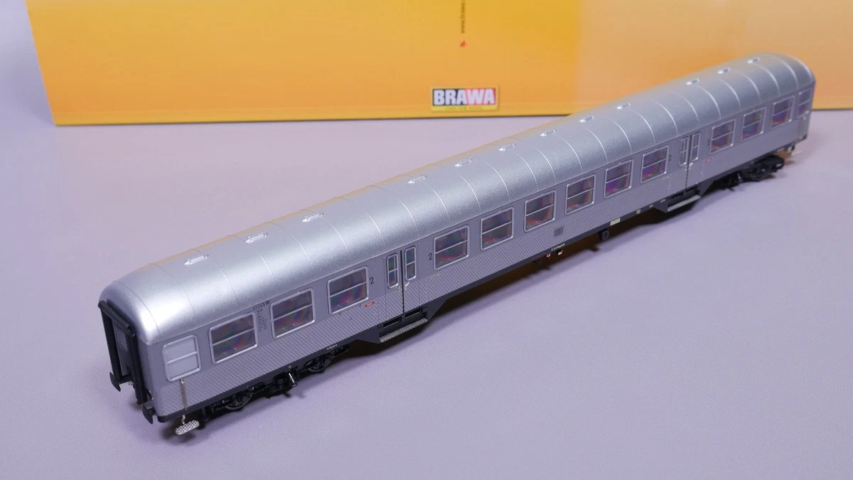 H0 DC Brawa 46522 Nahverkehrswagen Silberling 2. Kl. B4nb-59 DB LED OVP #ST_32