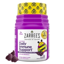 Zarbee's Kid's Daily Immune Support Gummies with Real Elderberry