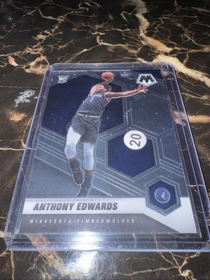 2020-21 Panini Mosaic - Rookie Anthony Edwards #201 Silver Prizm (RC)