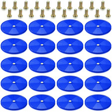 20 Pcs Front Reflector 3 Inch round Safety Trailer Reflectors with Screws for Fe