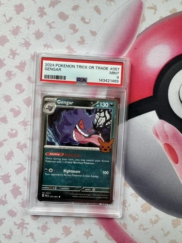 2024 POKEMON TCG TRICK OR TRADE #057 GENGAR PSA 9 Mint Graded