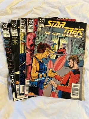 Beaucoup De 5 Star Trek The Next Generation #3 #4 #5 #6 #7 Dc Bd Books 1989-1990 - Photo 1/4