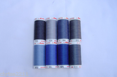 Metlers Nähen Allfaden 500 Mtr Blues/Grau usw.