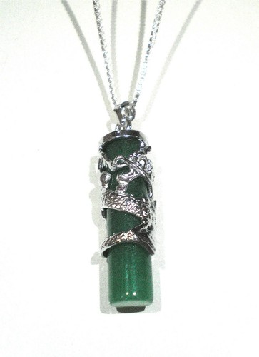 Green Jade Dragon Necklace 