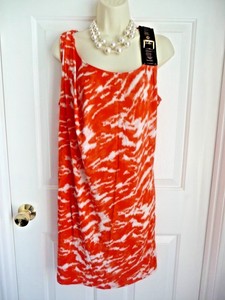 orange michael kors dress