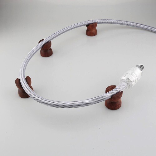 Wooden Audio Speaker Cable Riser Insulation Power Wire Holder Line Support Stand - Picture 4 of 7
