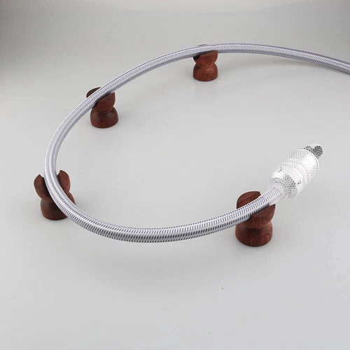 Wooden Audio Speaker Cable Riser Insulation Power Wire Holder Line Support Stand - Picture 4 of 7